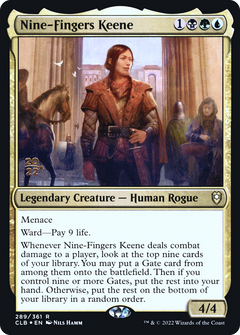 Nine-Fingers Keene [Commander Legends: Battle for Baldur's Gate Prerelease Promos]-1