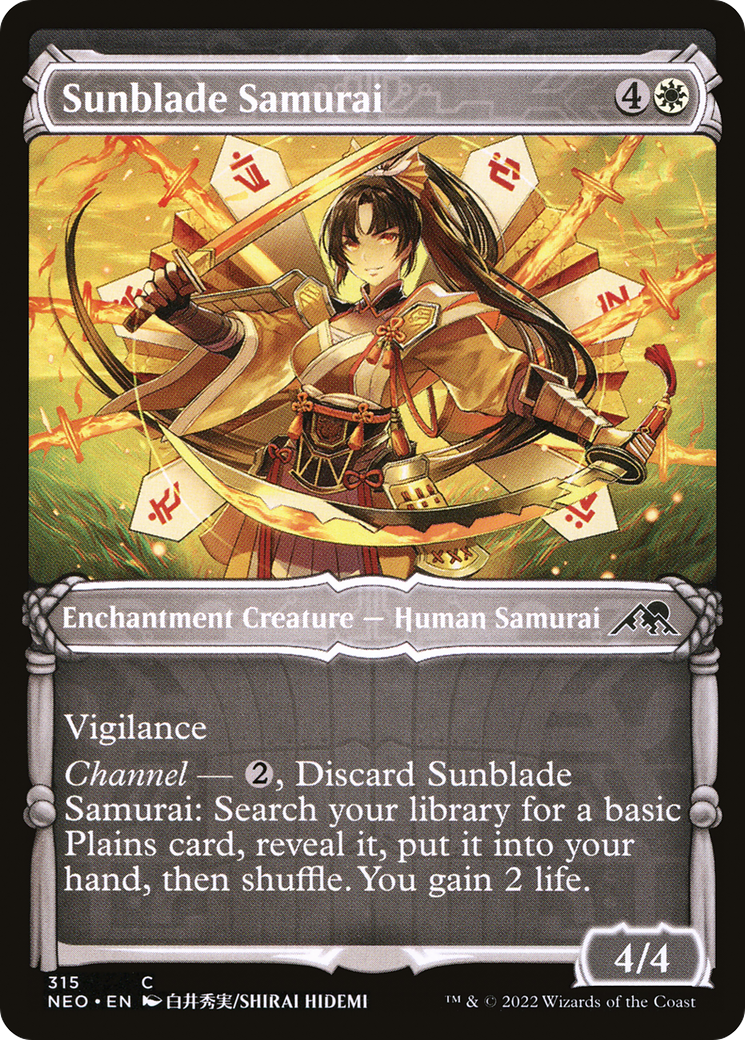 Sunblade Samurai (Showcase Samurai) [Kamigawa: Neon Dynasty]