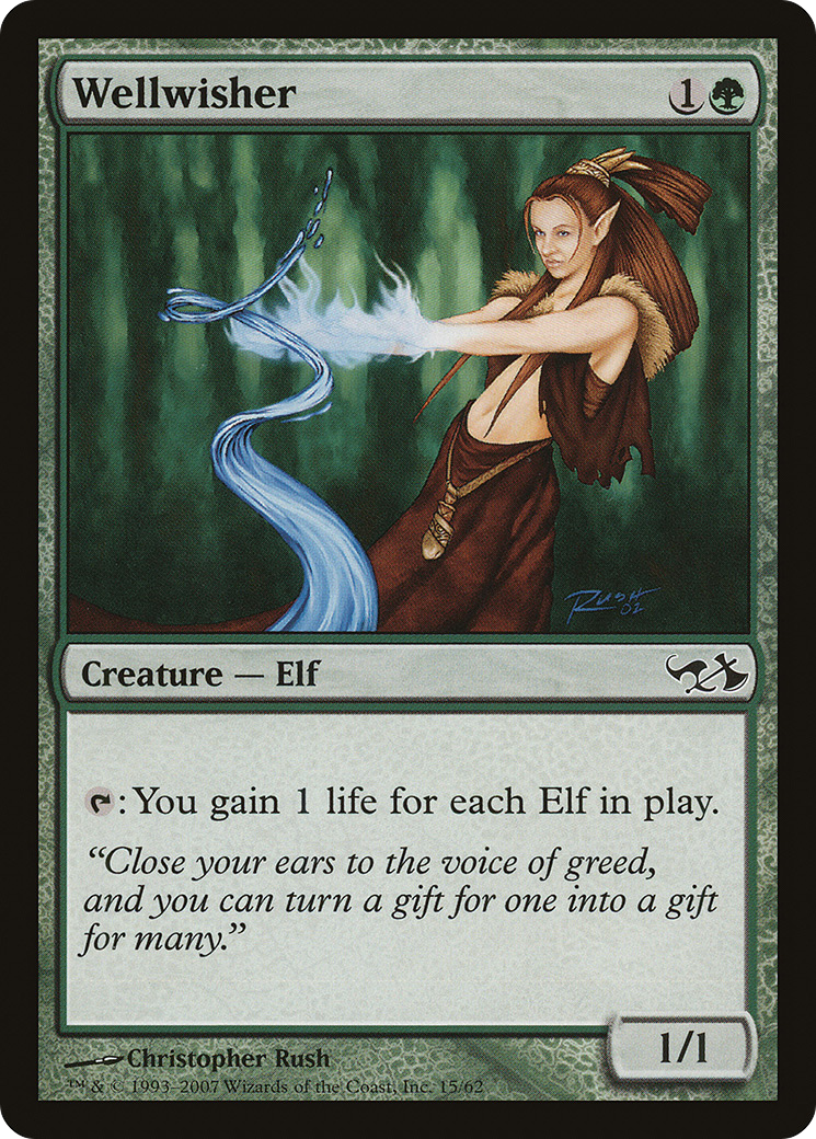 Wellwisher (EVG-015) - Duel Decks: Elves vs. Goblins Foil-1