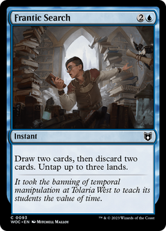 Frantic Search [Wilds of Eldraine Commander]-1