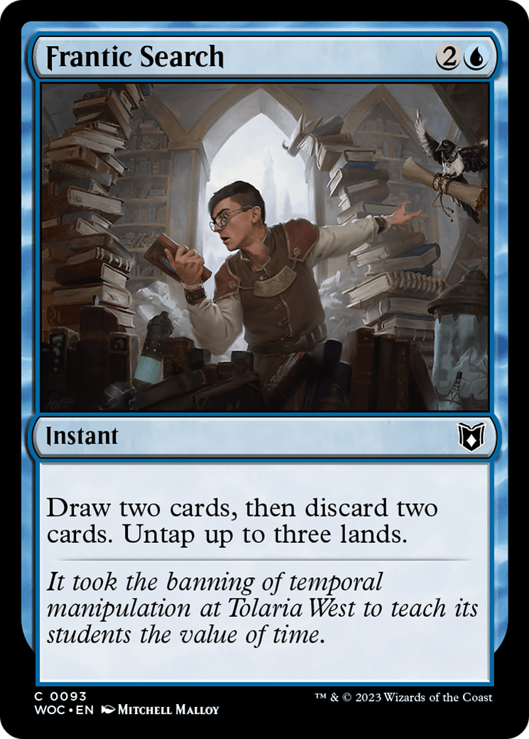Frantic Search [Wilds of Eldraine Commander]-1