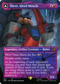 Slicer, Hired Muscle // Slicer, High-Speed Antagonist (Shattered Glass) [Transformers]-3