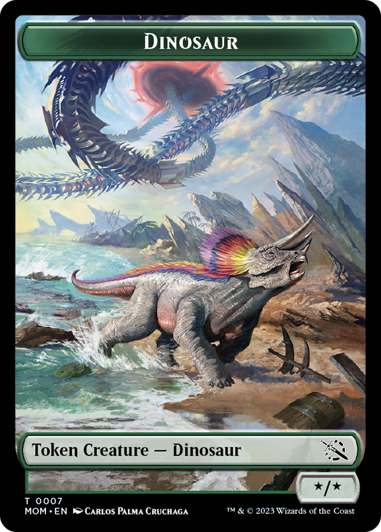 Dinosaur Token [March of the Machine Tokens]-1