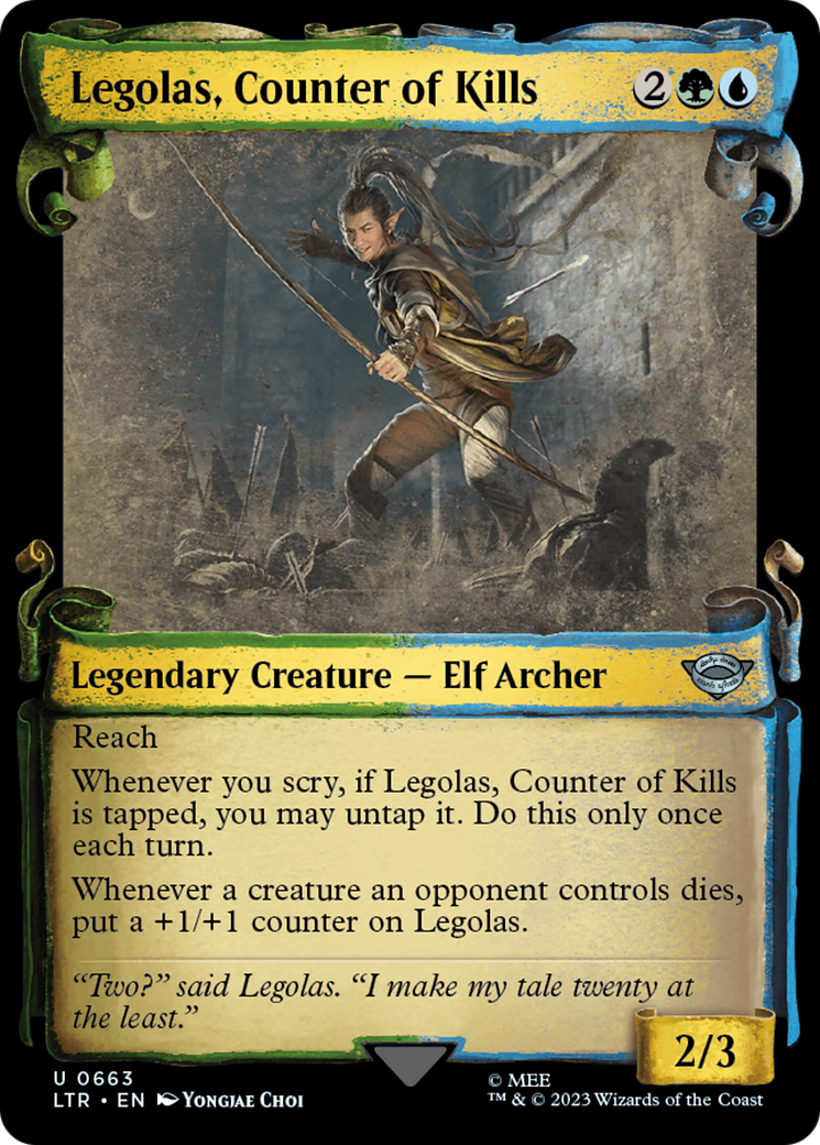 Legolas, Counter of Kills [The Lord of the Rings: Tales of Middle-Earth Showcase Scrolls]-1