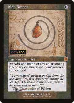 Mox Amber (Retro Schematic) (Serialized) [The Brothers' War Retro Artifacts]-1