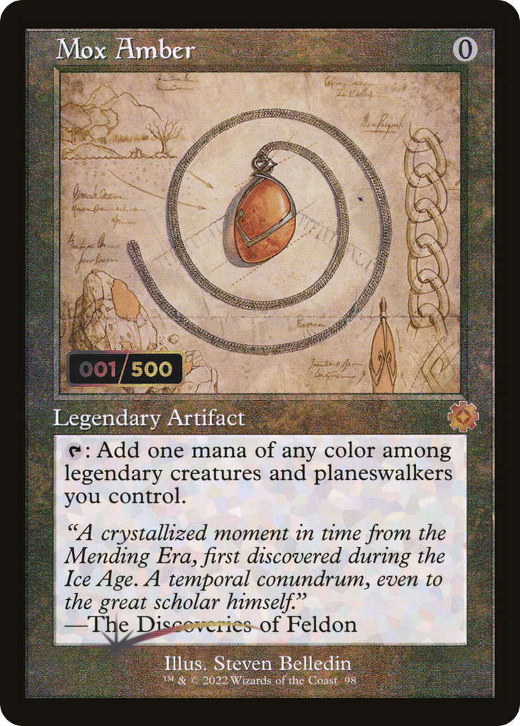 Mox Amber (Retro Schematic) (Serialized) [The Brothers' War Retro Artifacts]-1