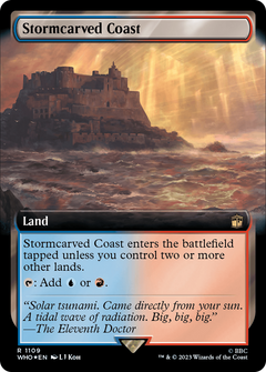 Stormcarved Coast (Extended Art) (Surge Foil) [Doctor Who]-1