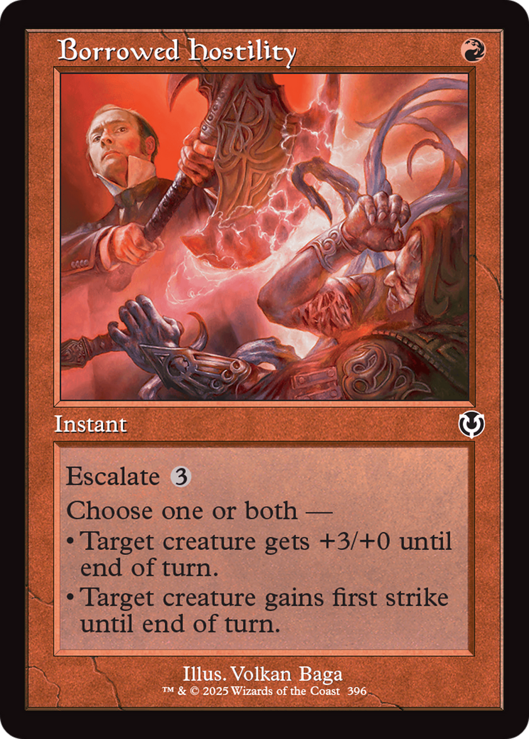 Borrowed Hostility (Retro Frame) [Innistrad Remastered]-1