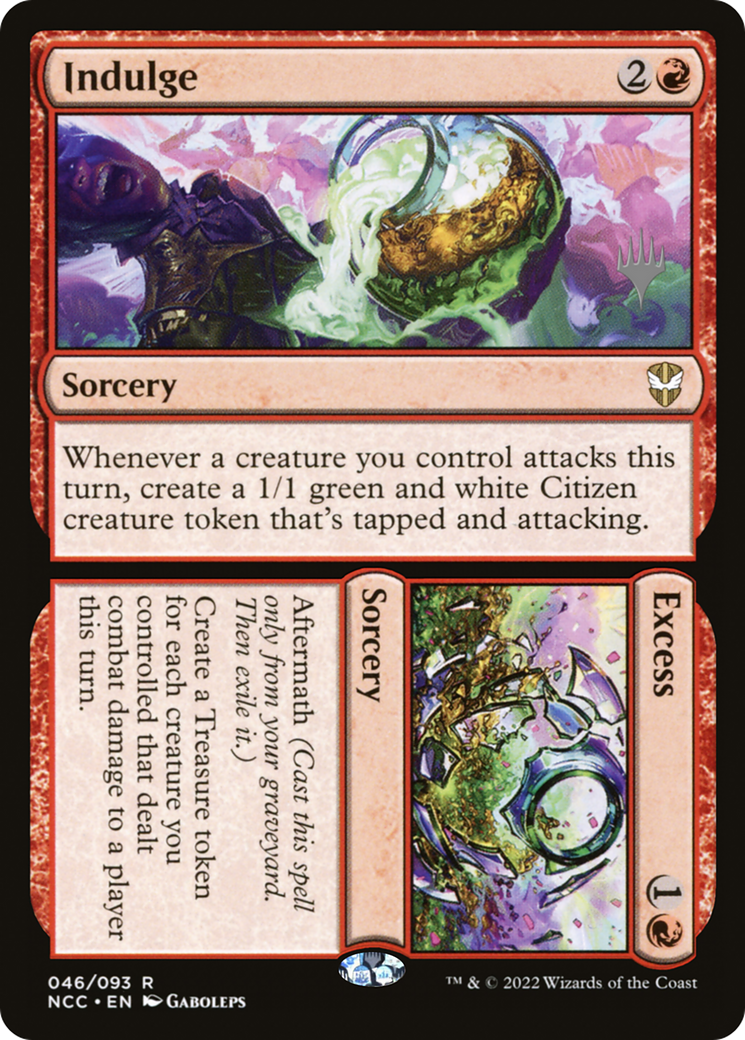 Indulge // Excess (Promo Pack) [Streets of New Capenna Commander Promos]-1