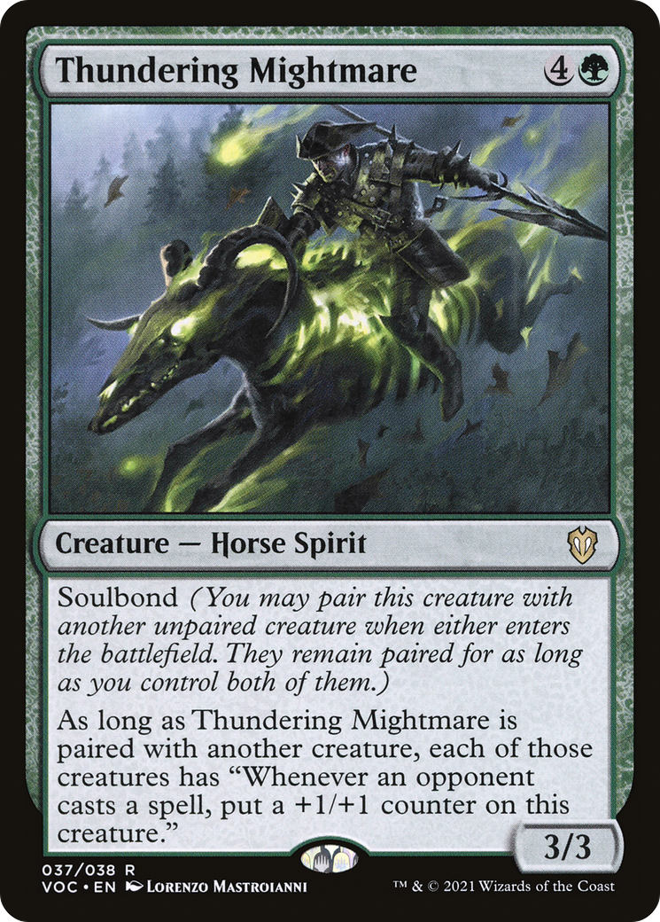 Thundering Mightmare (VOC-037) - Crimson Vow Commander-1