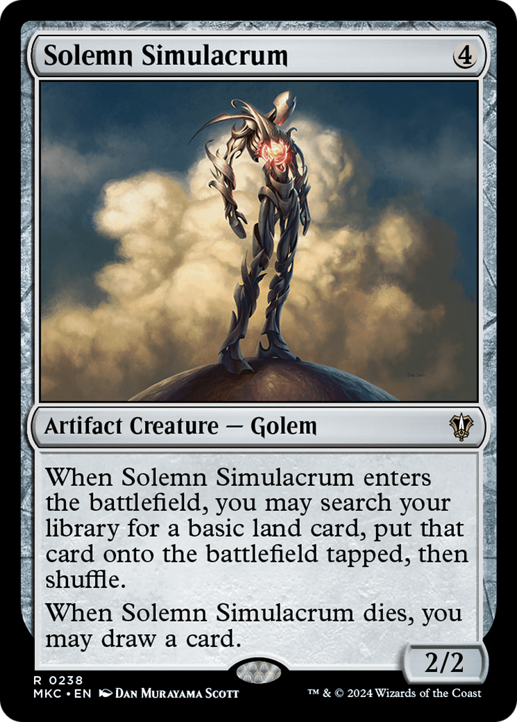 Solemn Simulacrum [Murders at Karlov Manor Commander]-1
