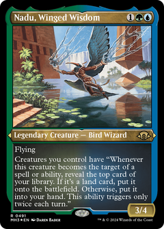 Nadu, Winged Wisdom (Foil Etched) [Modern Horizons 3]-1