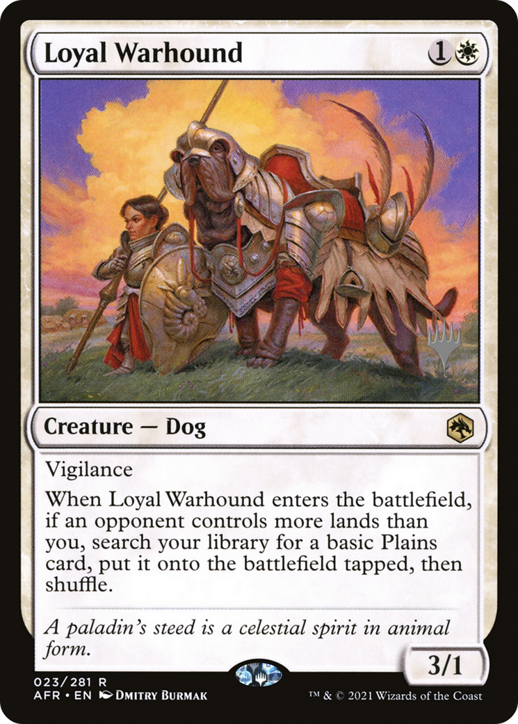 Loyal Warhound (Promo Pack) [Dungeons & Dragons: Adventures in the Forgotten Realms Promos]-1
