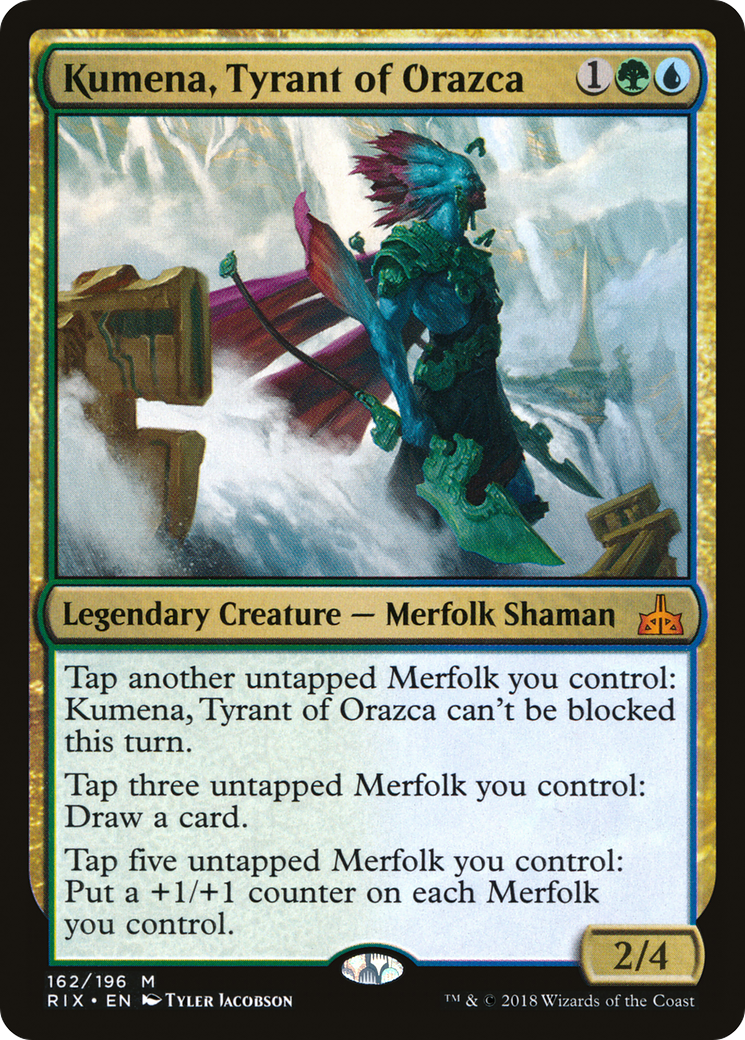 Kumena, Tyrant of Orazca [Rivals of Ixalan]-1