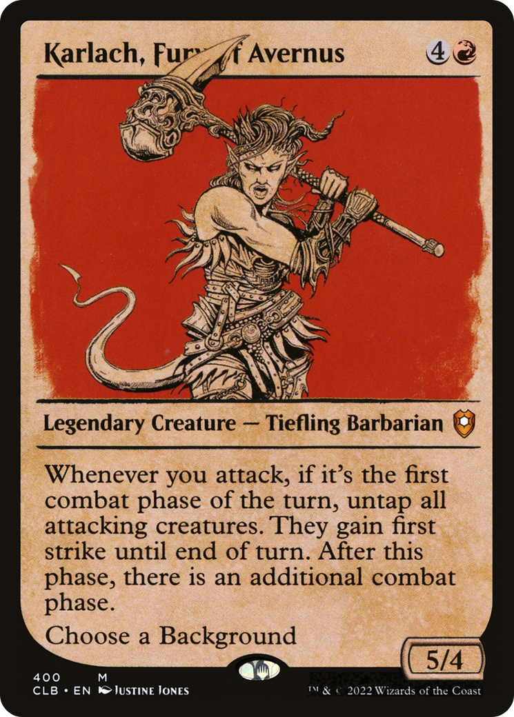 Karlach, Fury of Avernus (Showcase) [Commander Legends: Battle for Baldur's Gate]-1