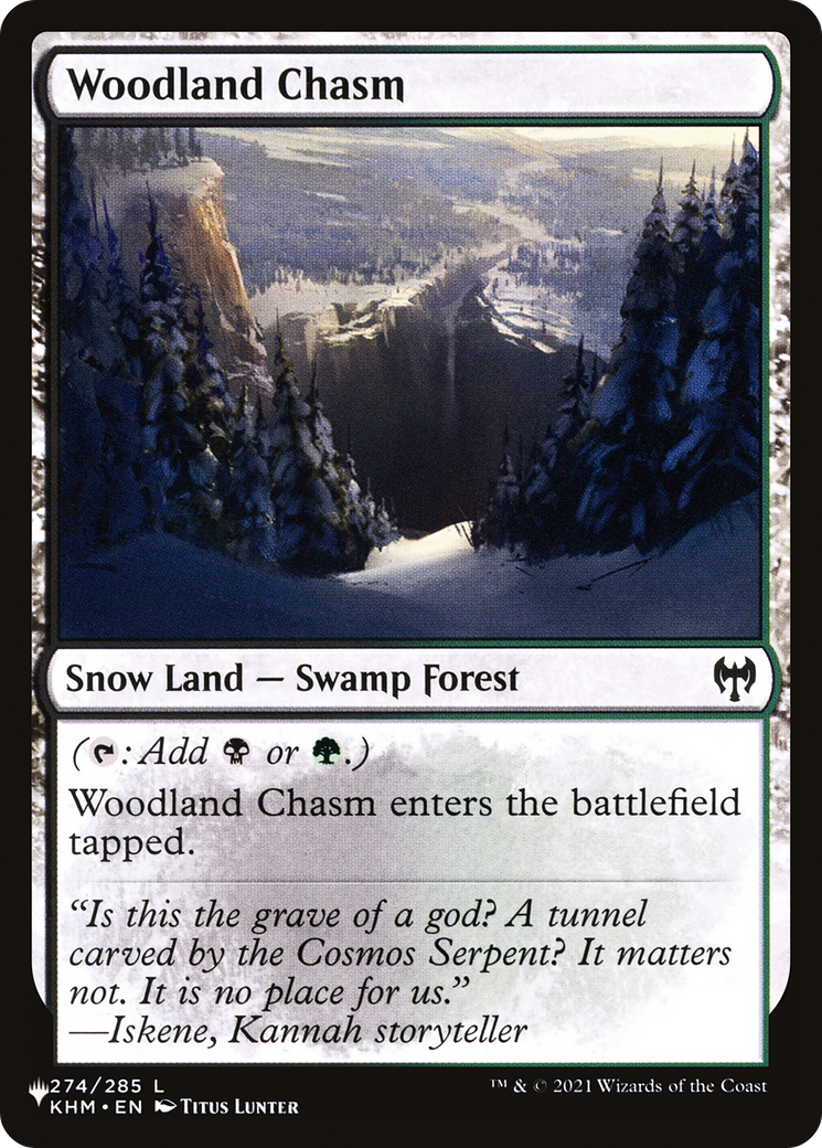 Woodland Chasm (LIST-274) - The List: (snow)-1