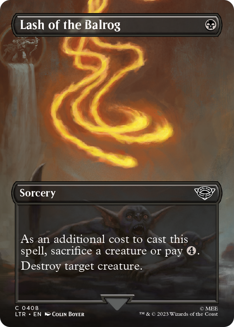 Lash of the Balrog (Borderless Alternate Art) [The Lord of the Rings: Tales of Middle-Earth]-1