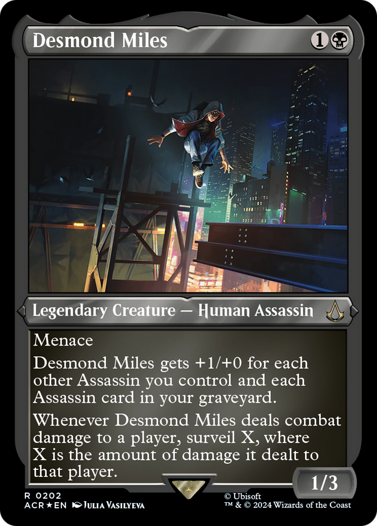 Desmond Miles (ACR-202) - Assassin's Creed Etched Foil-1
