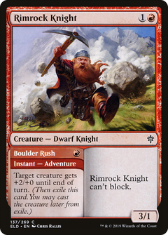 Rimrock Knight // Boulder Rush [Throne of Eldraine]-1
