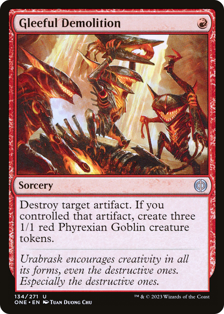 Gleeful Demolition [Phyrexia: All Will Be One]-1