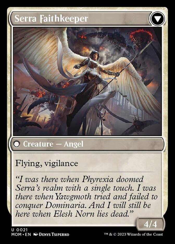 Invasion of Dominaria // Serra Faithkeeper [March of the Machine]-2