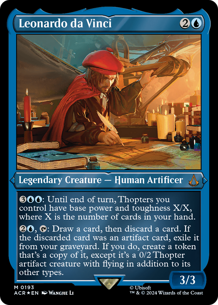 Leonardo da Vinci (ACR-193) - Assassin's Creed Etched Foil-1