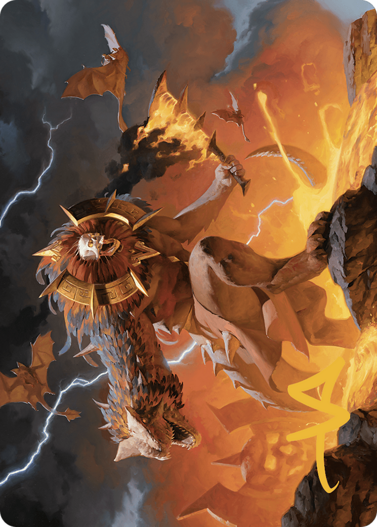 Ojer Axonil, Deepest Might // Ojer Axonil, Deepest Might (ALCI-020) - The Lost Caverns of Ixalan Art Series (Borderless) Foil-1