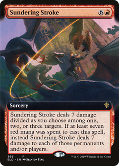 Sundering Stroke (Extended Art) [Throne of Eldraine]-1