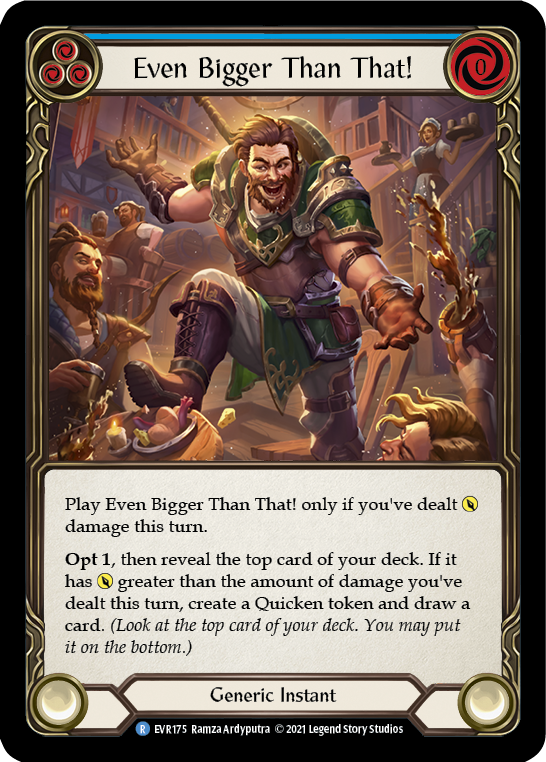 Even Bigger Than That! (Blue) [EVR175] (Everfest)  1st Edition Rainbow Foil-2