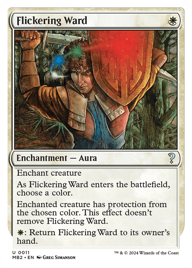Flickering Ward (White Border) [Mystery Booster 2]-1