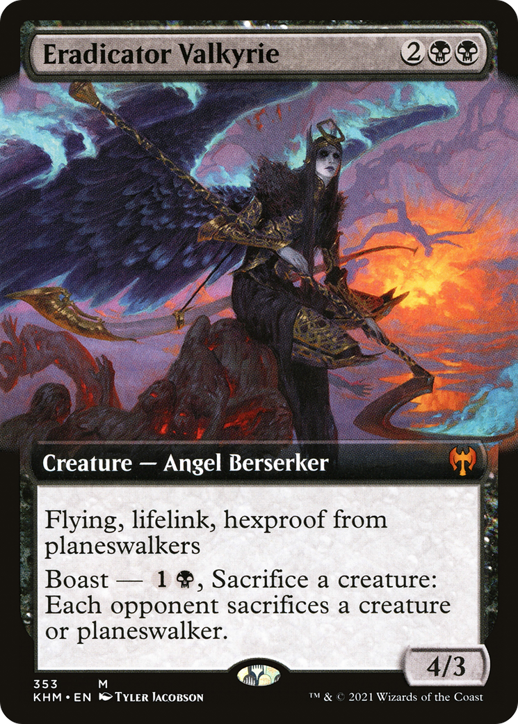 Eradicator Valkyrie (Extended Art) [Kaldheim]-1