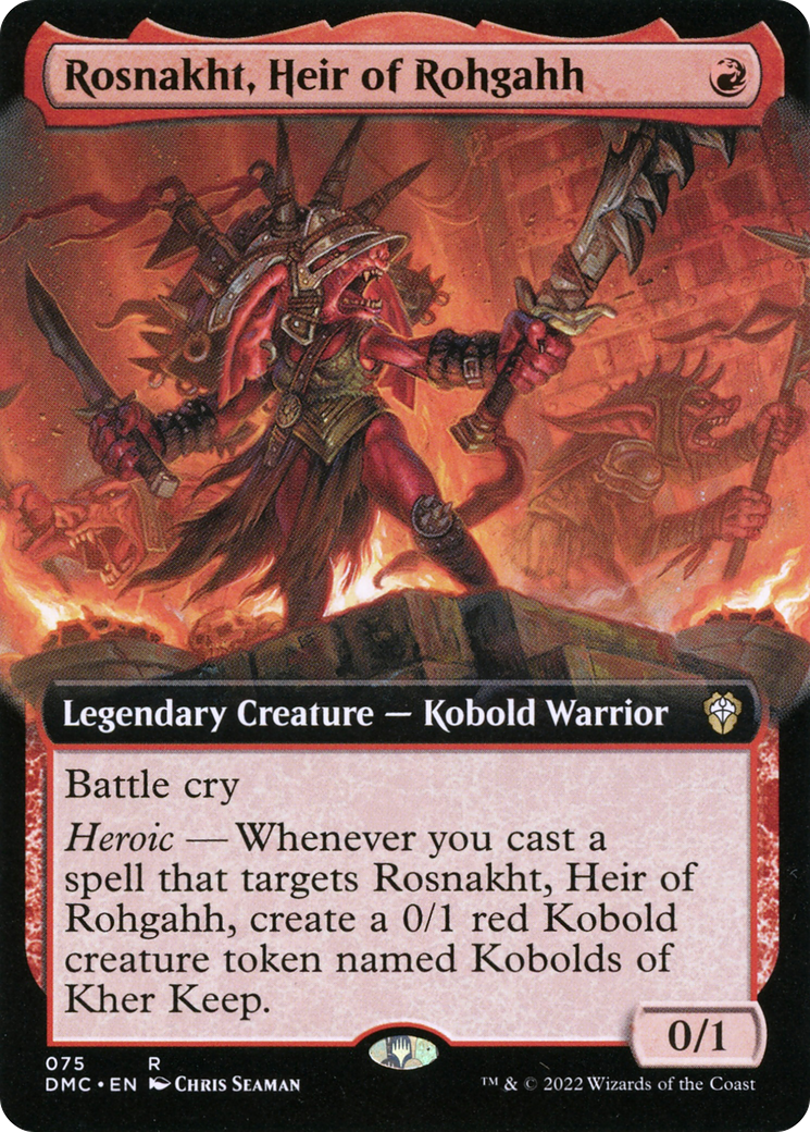Rosnakht, Heir of Rohgahh (Extended Art) [Dominaria United Commander]-1