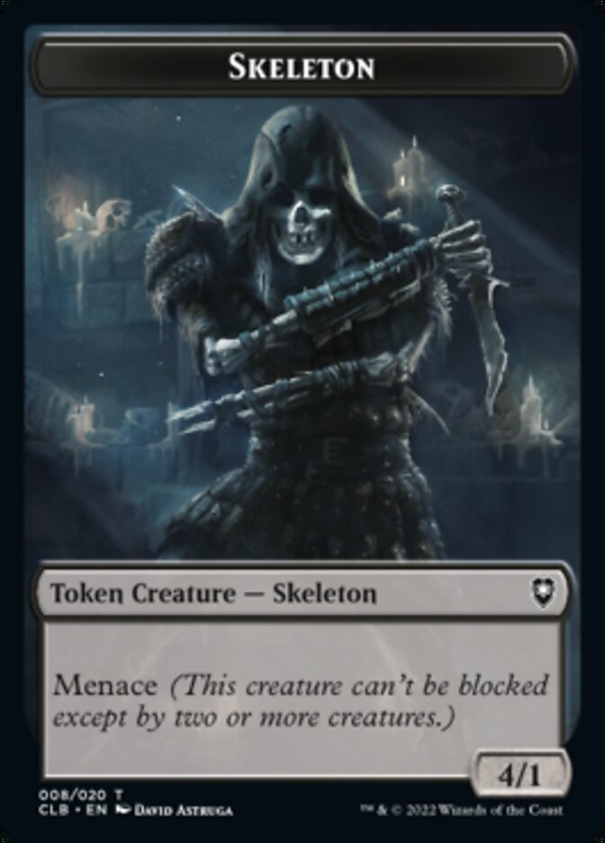 Skeleton Token [Commander Legends: Battle for Baldur's Gate Tokens]-2