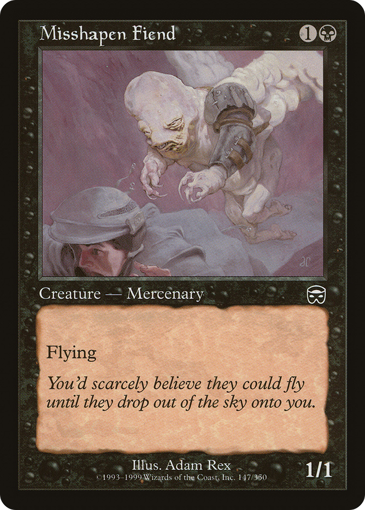 Misshapen Fiend [Mercadian Masques]-1