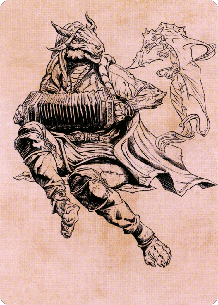 Korlessa, Scale Singer // Korlessa, Scale Singer (ACLB-068) - Battle for Baldur's Gate Art Series (Borderless)-3