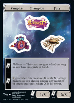 Vampire Champion Fury [Unfinity Stickers]-1