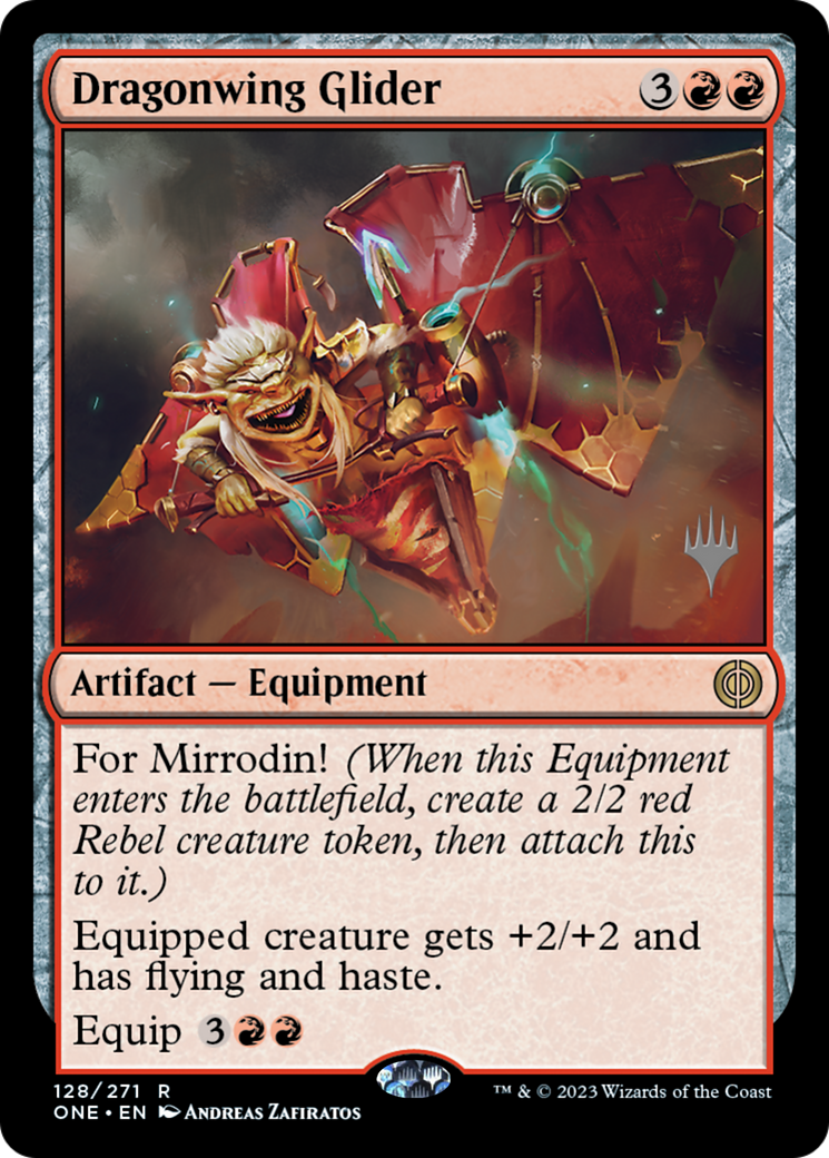 Dragonwing Glider (Promo Pack) [Phyrexia: All Will Be One Promos]-1