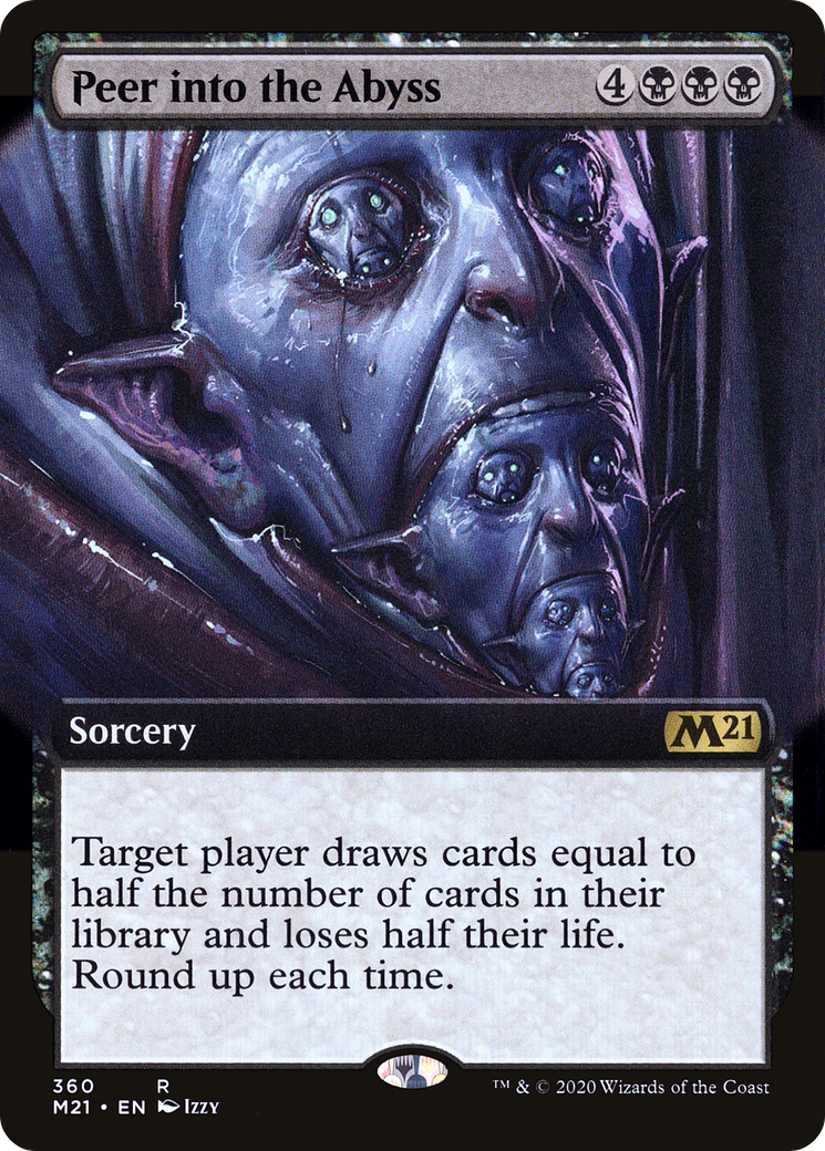 Peer into the Abyss (Extended Art) [Core Set 2021]-1
