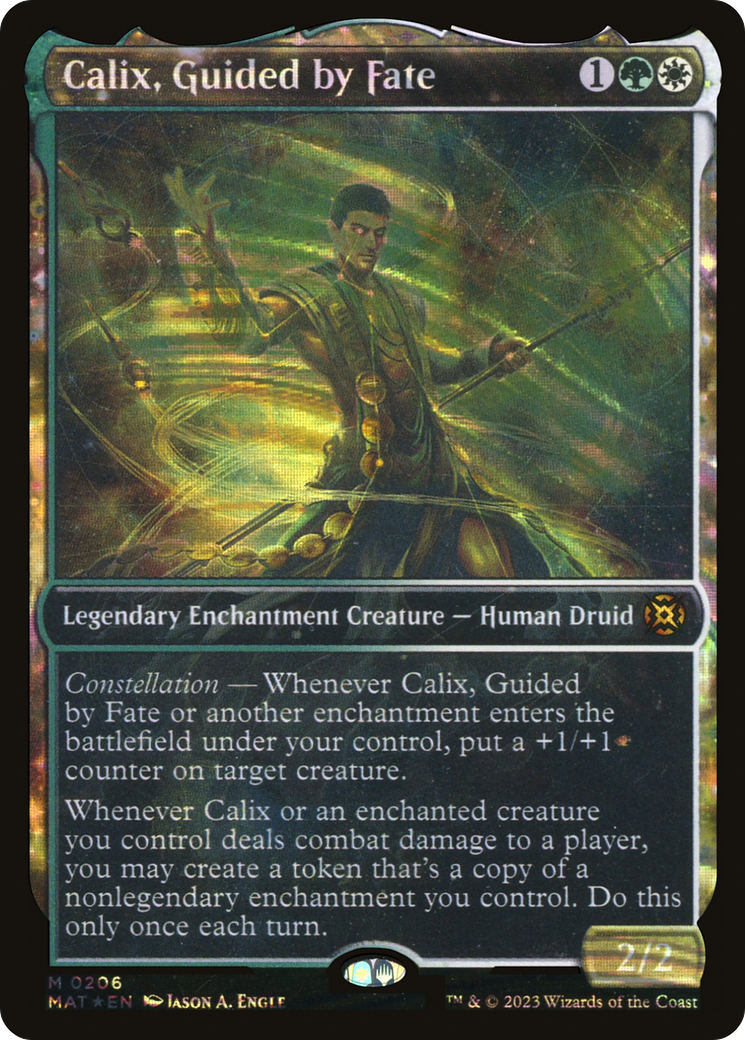 Calix, Guided by Fate (Showcase Halo Foil) [March of the Machine: The Aftermath]-1