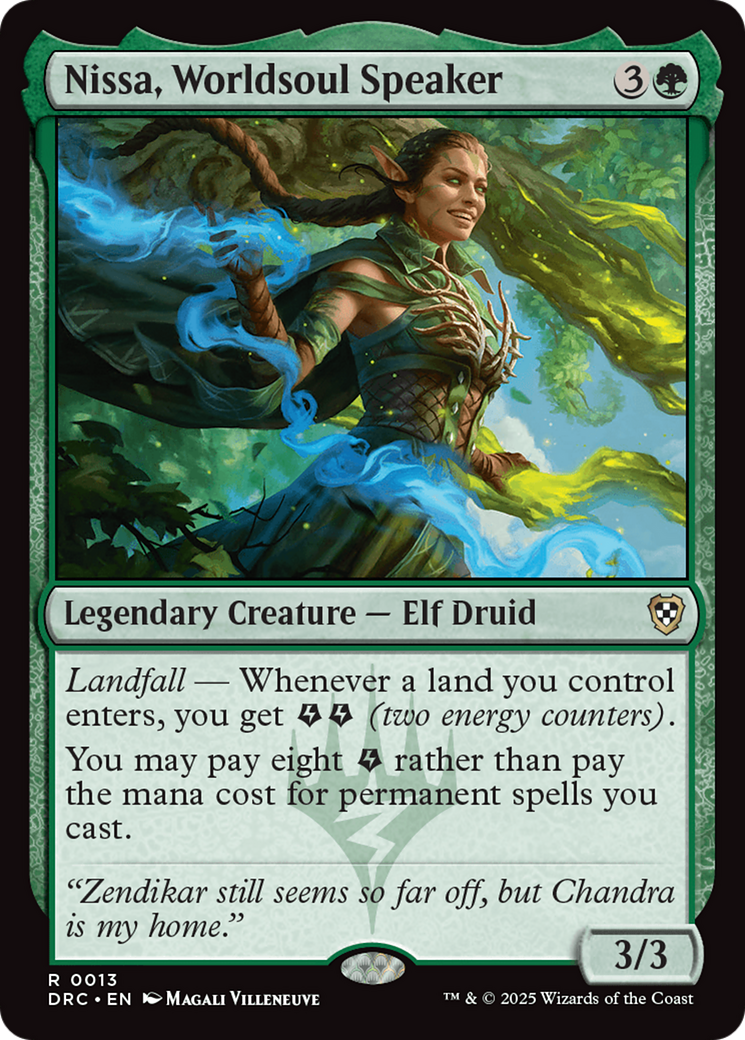 Nissa, Worldsoul Speaker [Aetherdrift Commander]-1