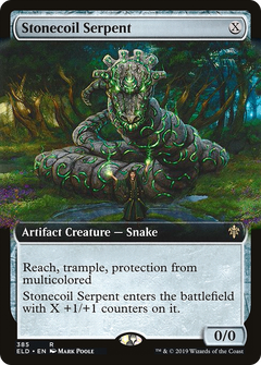 Stonecoil Serpent (Extended Art) [Throne of Eldraine]-1