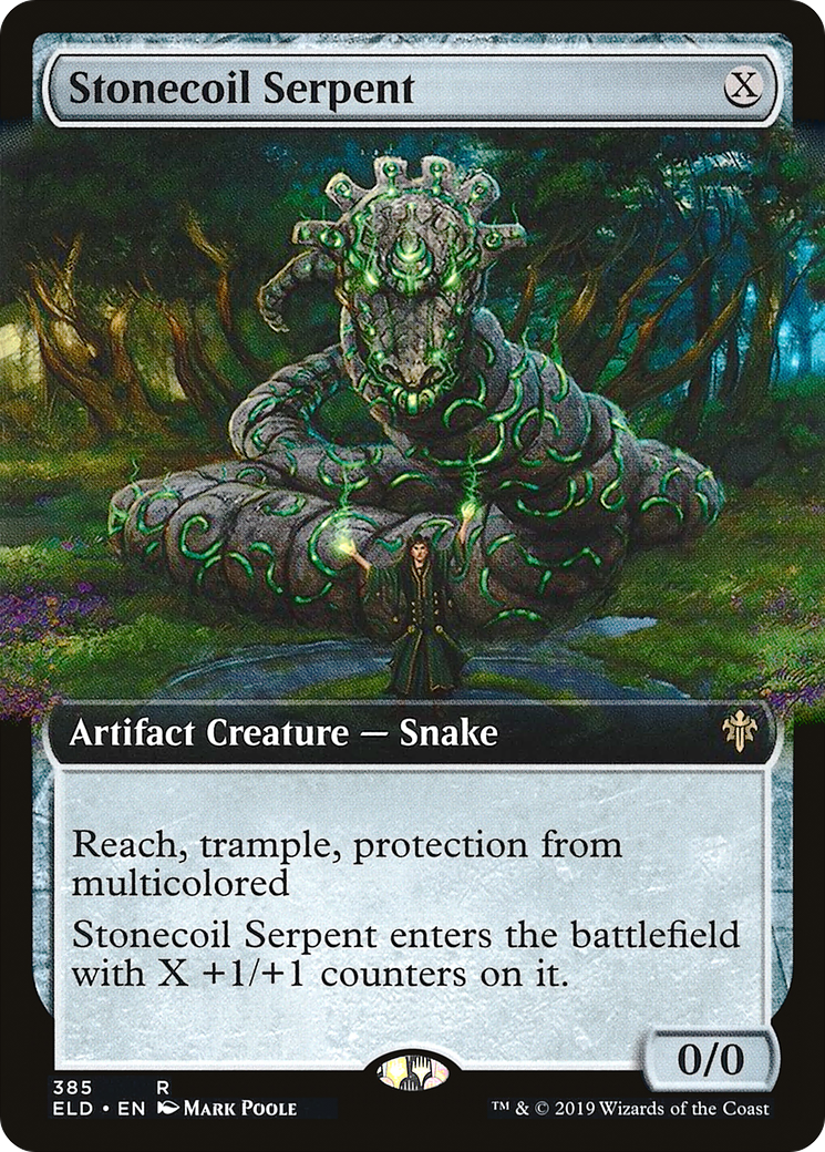 Stonecoil Serpent (Extended Art) [Throne of Eldraine]-1