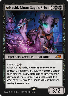 A-Nashi, Moon Sage's Scion (NEO-A-114) - Kamigawa: Neon Dynasty-1