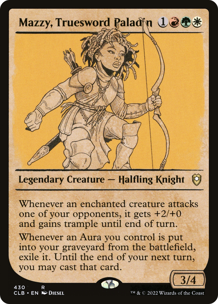 Mazzy, Truesword Paladin (Showcase) [Commander Legends: Battle for Baldur's Gate]-1