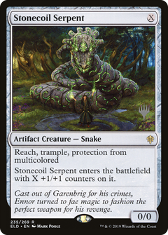 Stonecoil Serpent (Promo Pack) [Throne of Eldraine Promos]-1