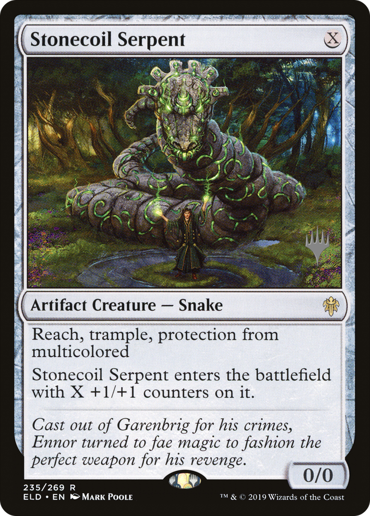 Stonecoil Serpent (Promo Pack) [Throne of Eldraine Promos]-1