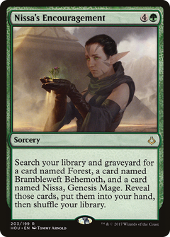Nissa's Encouragement [Hour of Devastation]-1