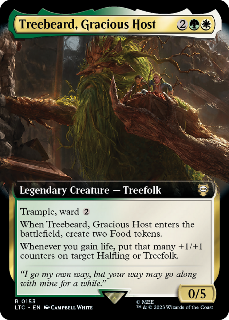 Treebeard, Gracious Host (Extended Art) [The Lord of the Rings: Tales of Middle-Earth Commander]-1