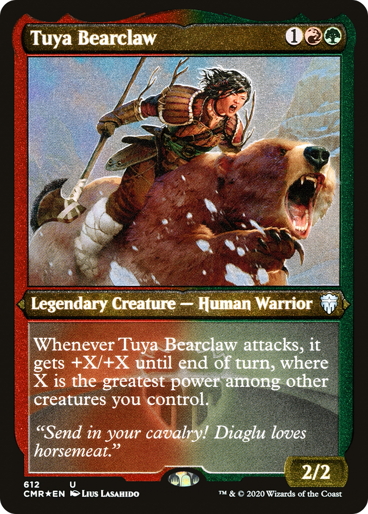 Tuya Bearclaw (Foil Etched) (CMR-612) - Commander Legends Foil-1