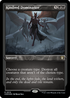 Kindred Dominance (CMM-515) - Commander Masters Etched Foil-1